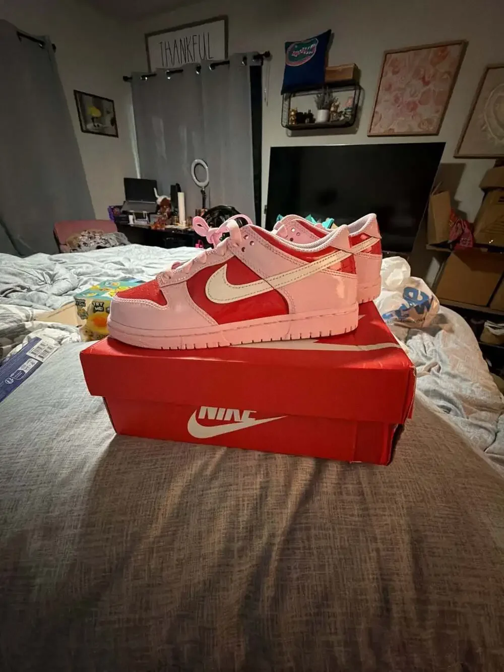 Nike Dunk Low BP Valentine's Day Pink Foam/Summit White Size 3Y